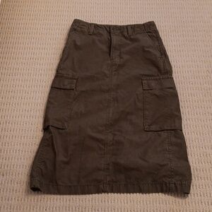 Levi's Olive Cargo Pencil Skirt
